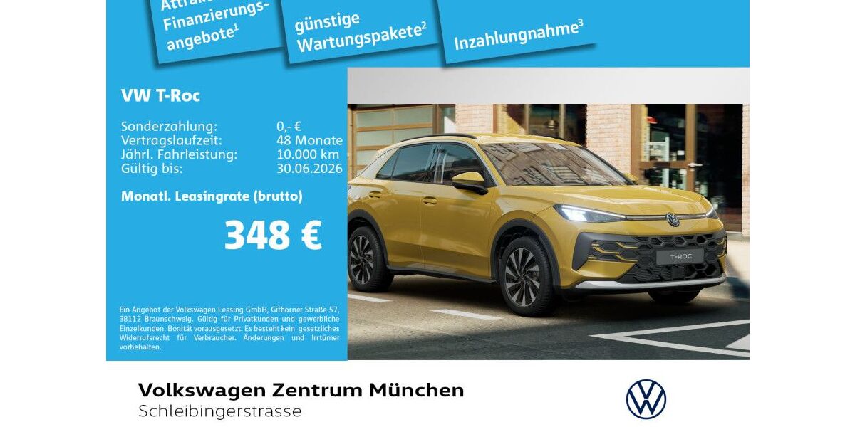 VW T-Roc 3.000 km 34.860 &euro; München 81669