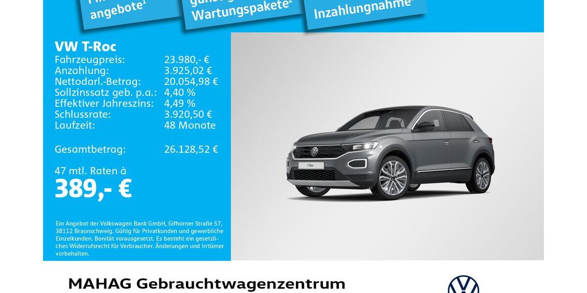 VW T-Roc 59.413 km 23.980 &euro; München 80935