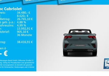 VW T-Roc 10.342 km 34.480 &euro; München 80687