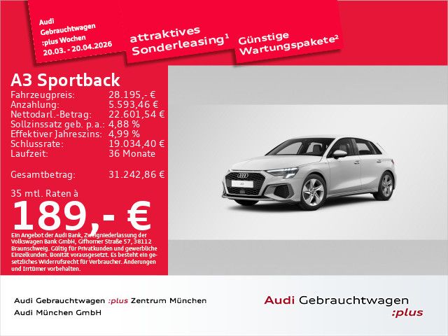 Audi A3 33.581 km 28.195 &euro; Eching 85386