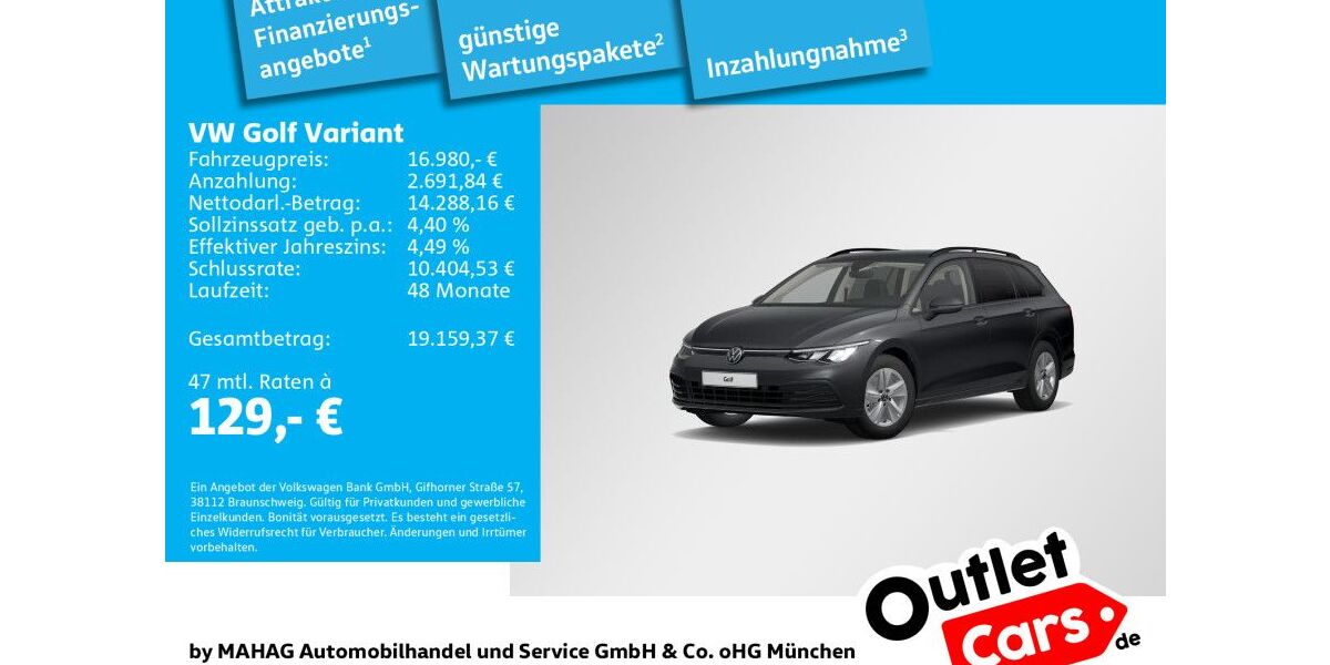 VW Golf 122.545 km 17.890 &euro; Dachau 85221