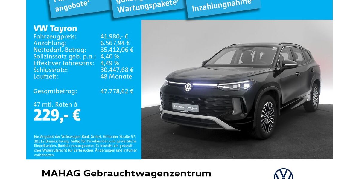 VW Tayron 14.505 km 41.980 &euro; München 80935