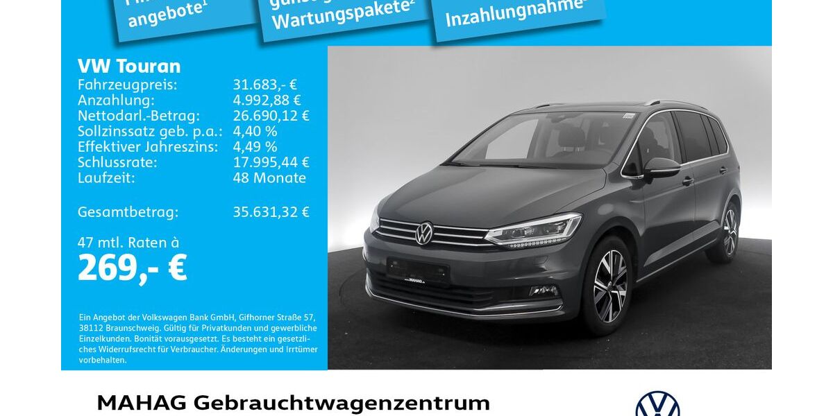 VW Touran 58.498 km 30.984 &euro; München 80935
