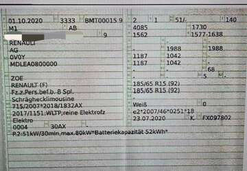 Renault ZOE 39.000 km 10.000 &euro; München, Landeshauptstadt 81549