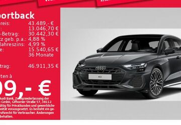 Audi A3 5.977 km 43.489 &euro; München 80935