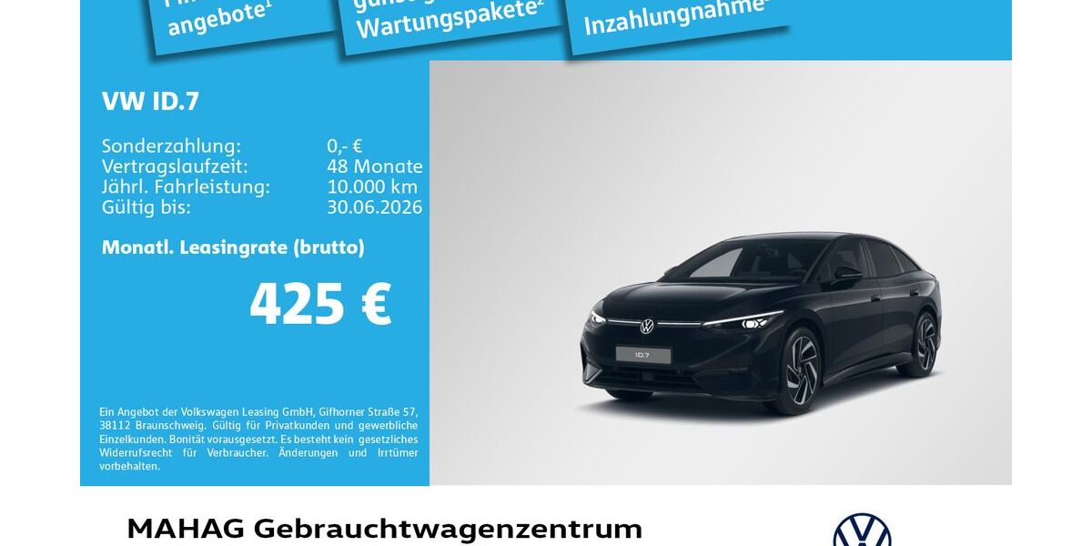 VW ID.7 10.957 km 47.980 &euro; München 80935