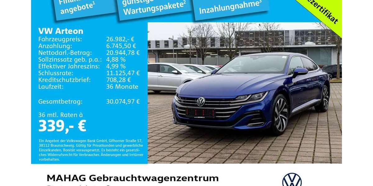 VW Arteon 74.914 km 26.982 &euro; München 80935