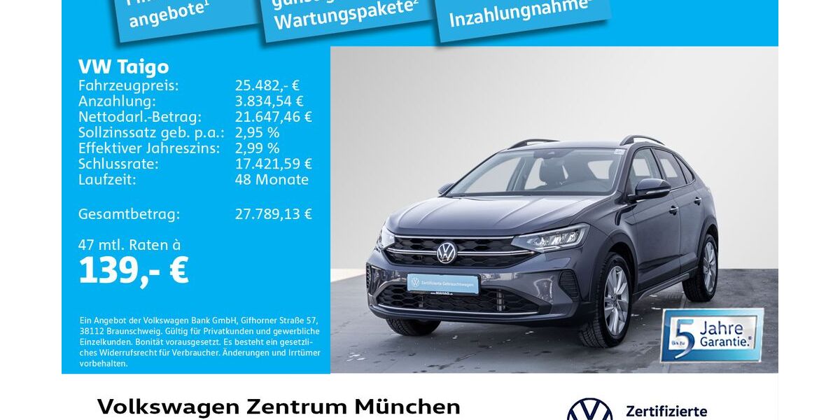 VW Taigo 12.666 km 24.983 &euro; München 80687