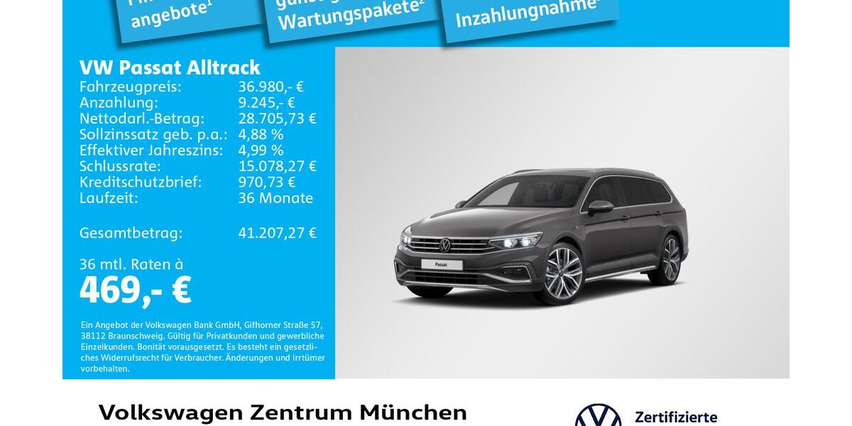 VW Passat Alltrack 40.202 km 36.980 &euro; München 80687