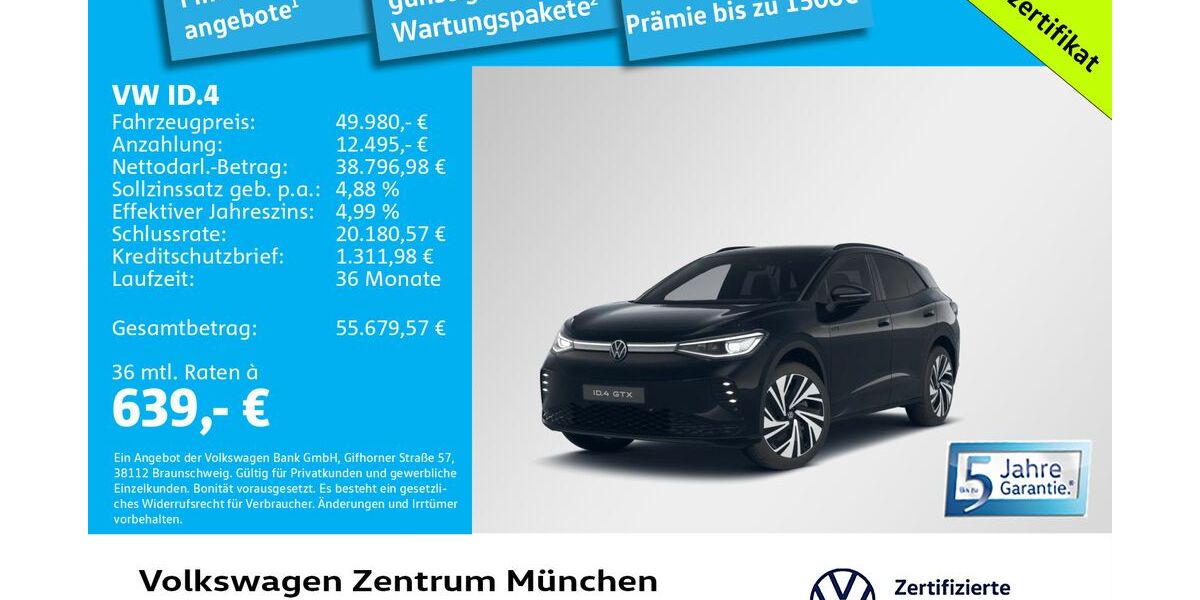 VW ID.4 5.154 km 49.980 &euro; München 80687