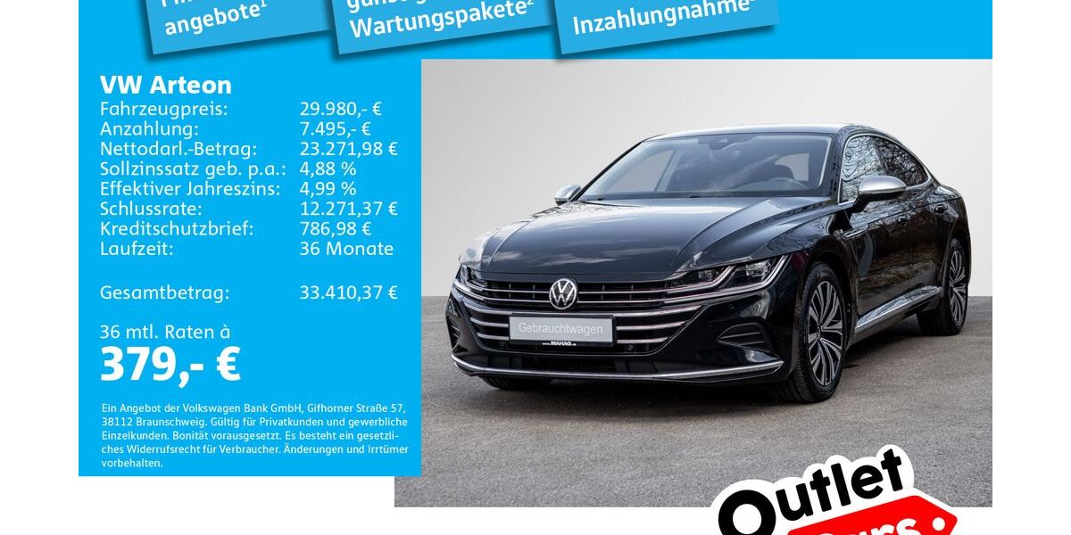 VW Arteon 36.327 km 29.980 &euro; Dachau 85221
