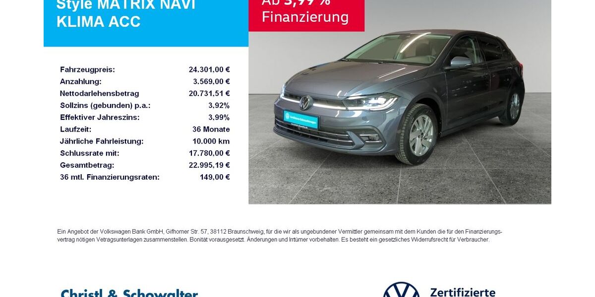 VW Polo 11.750 km 23.784 &euro; München 81476